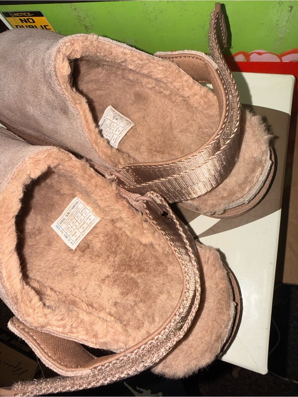 UGG Women's Suede Slip-On Clog in Chestnut Pink - Picture 3 of 13